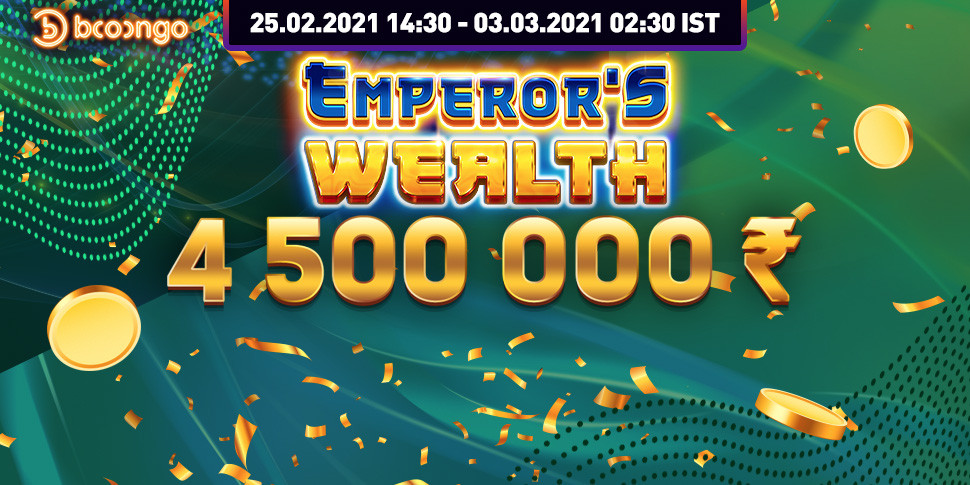 Booongo Tournament «Emperor's Wealth»